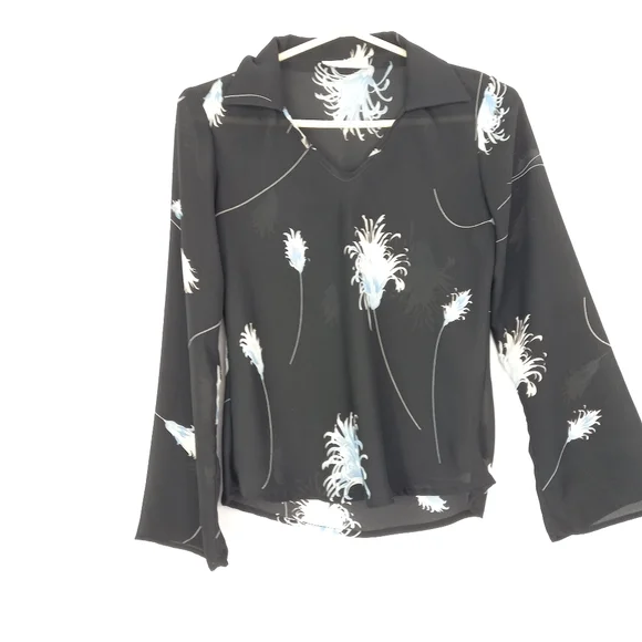 VINTAGE 90's Beechers Brook sheer blouse - Picture 6 of 7